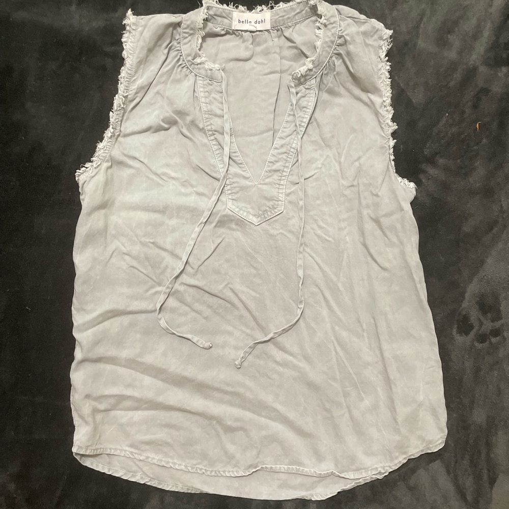 Bella Dahl sleeveless gray top XS